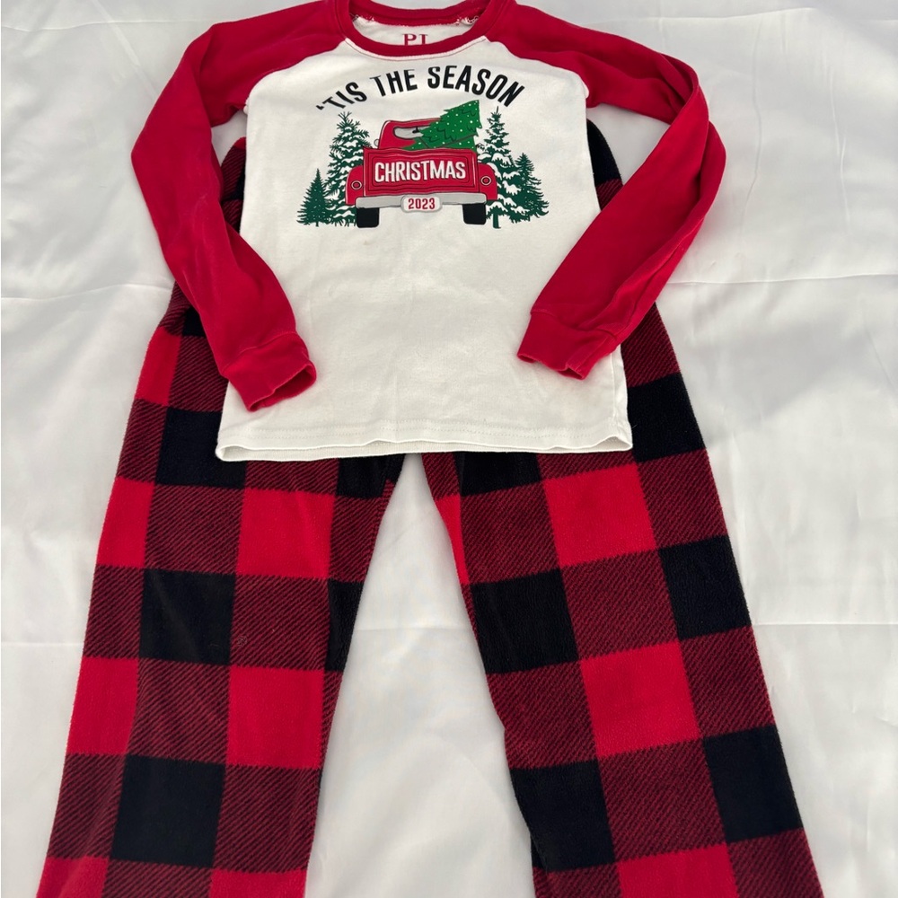 Place Red and Black Christmas Pajama Set - Matching family 5T